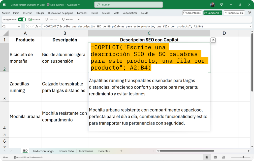 herramientas ia para excel y google sheets comparativa