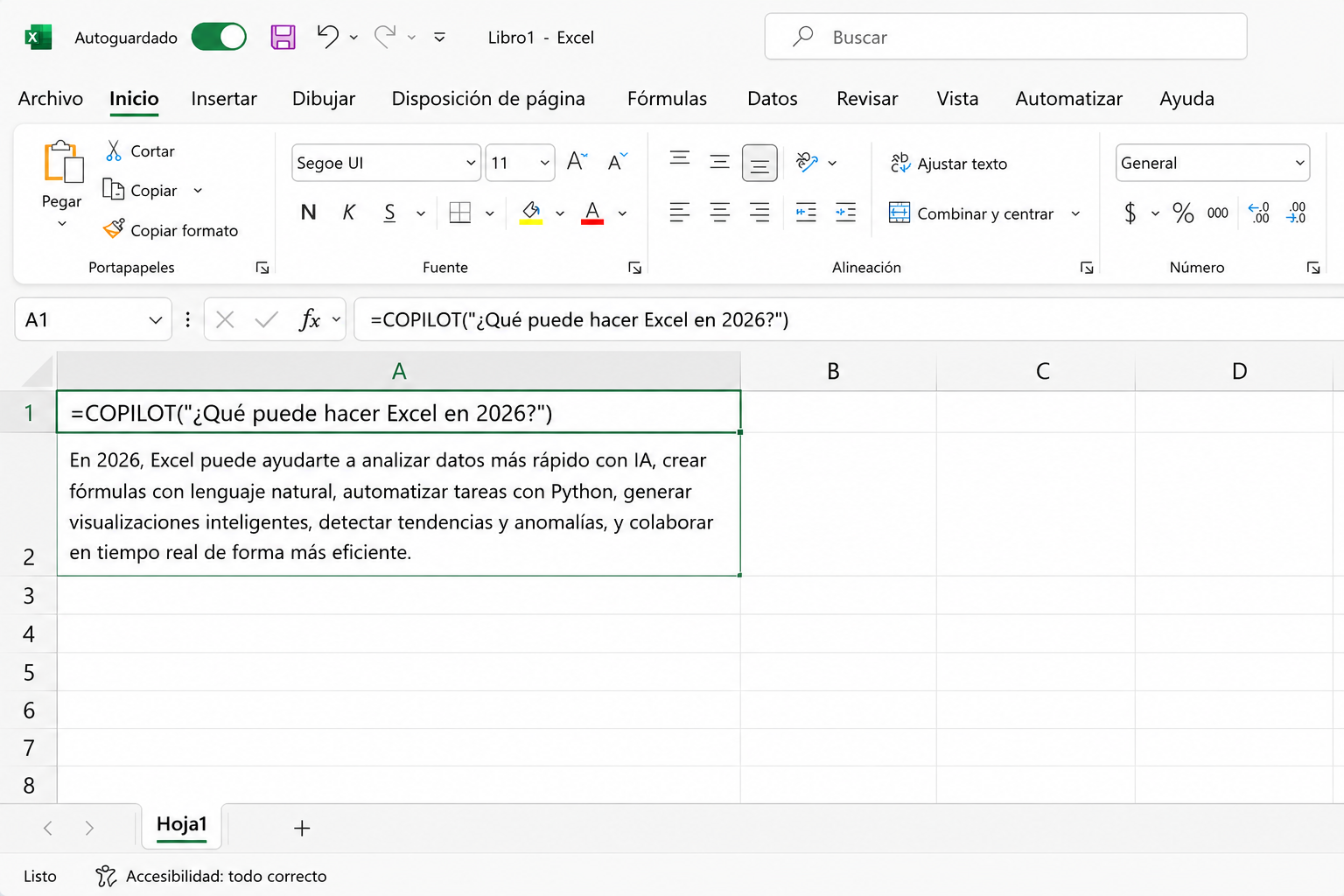 función copilot excel celda fórmula que puede hacer 2026
